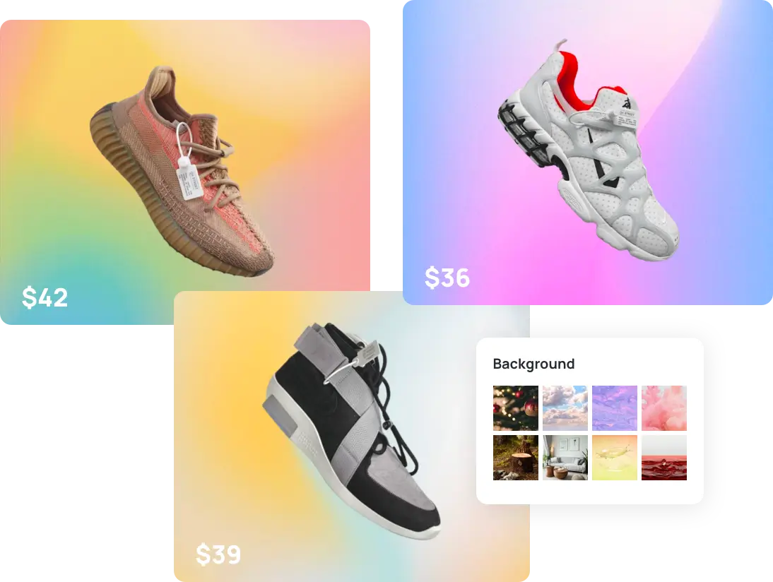 Consistent commercial photo background