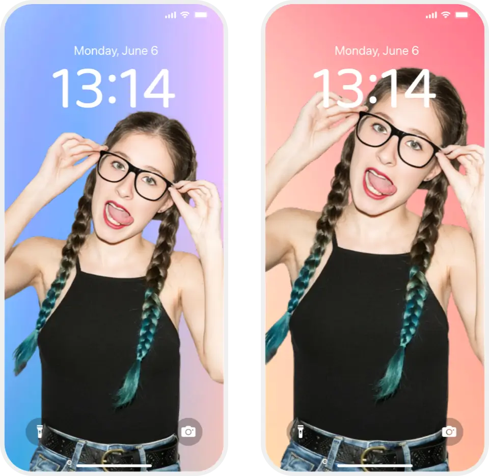 Mobile phone wallpaper background generation