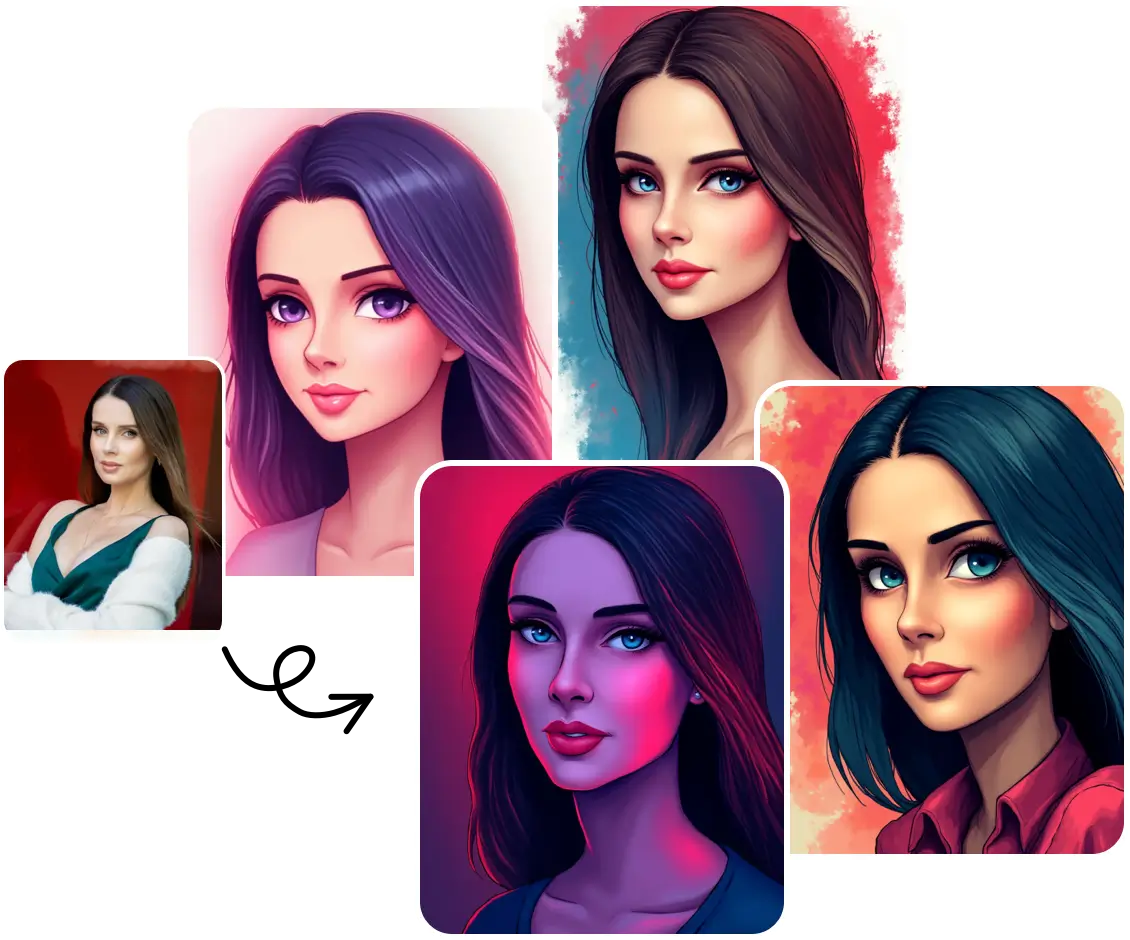 Intelligent character portrait generator