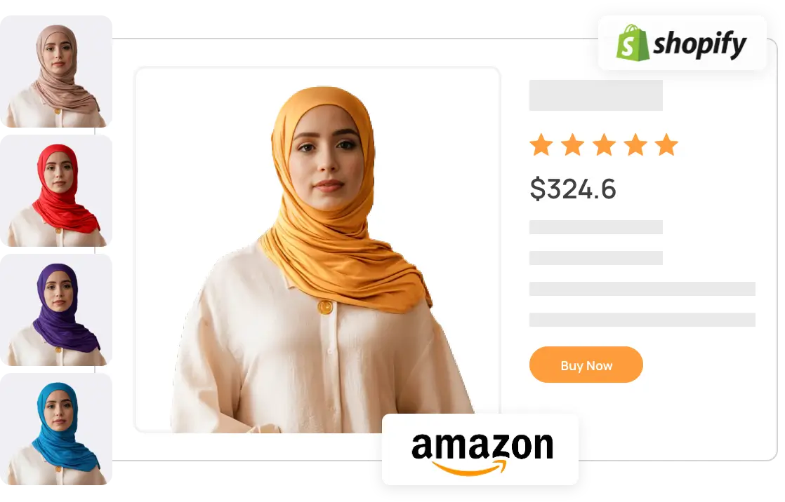 Change color of chiffon hijabs